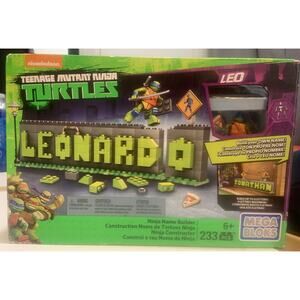 MEGA BLOKS Leo Leonardo Teenage Mutant Ninja Turtles Name Builder TMNT 233 Piece
